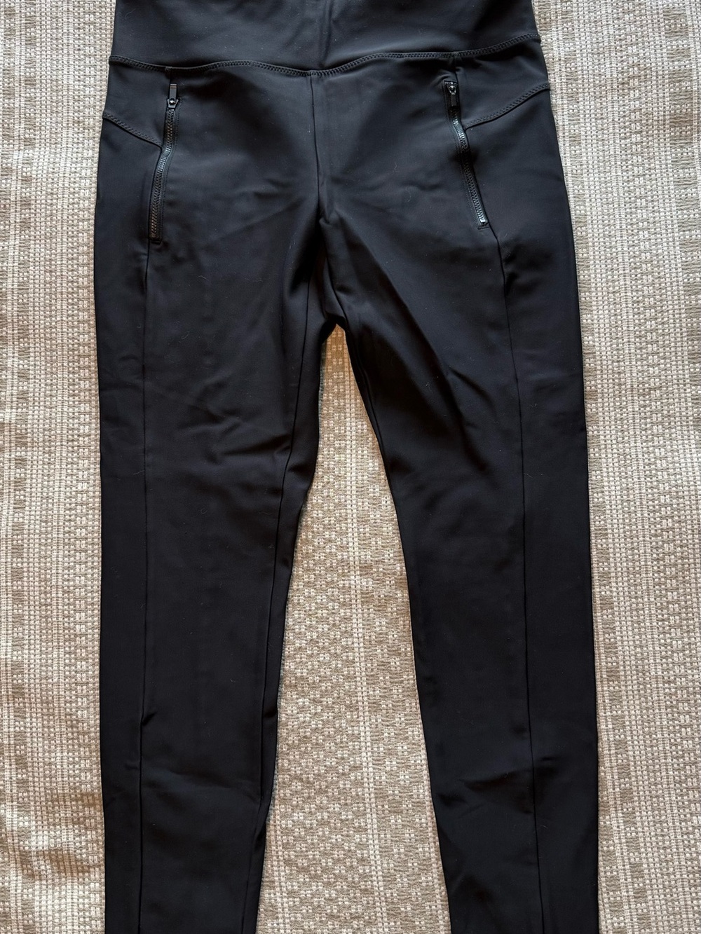 Athleta Black Moto Leggings - Size Medium